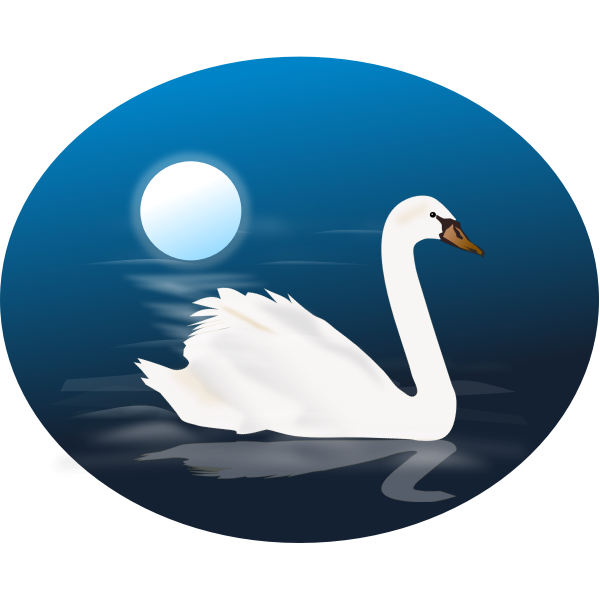 SVG Swan in water