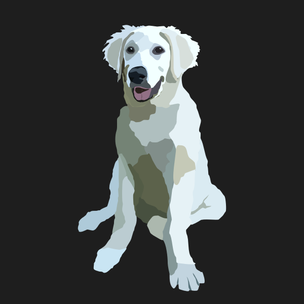 SVG Sweet dog vector image
