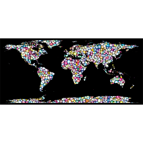SVG Sweet Tiled World Map