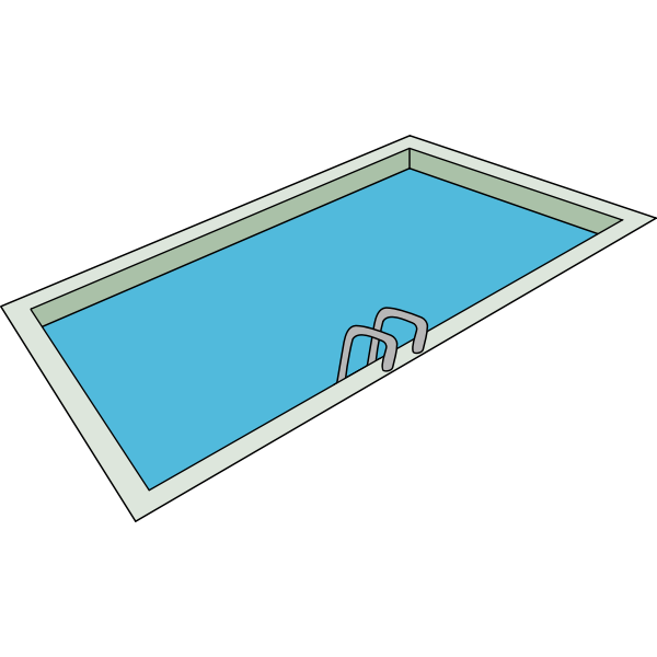 SVG Swimming pool vector drawing