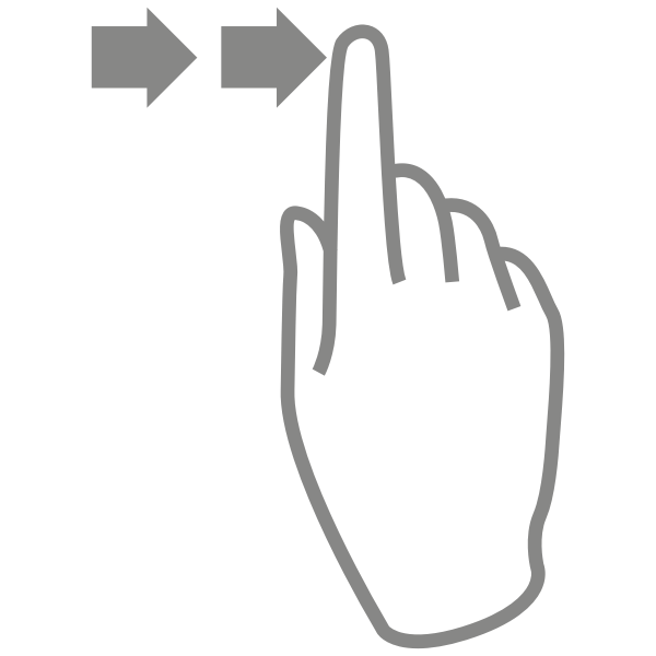 SVG Swipe cursor