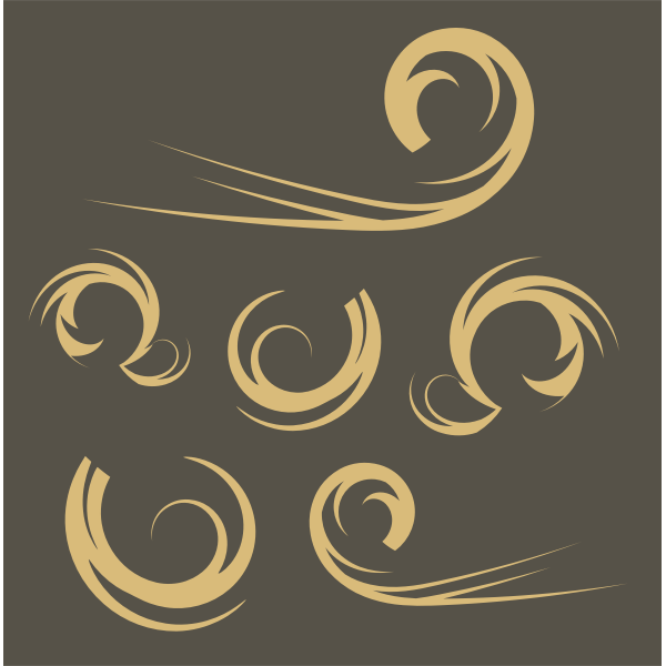 SVG Swirls decoration vector image