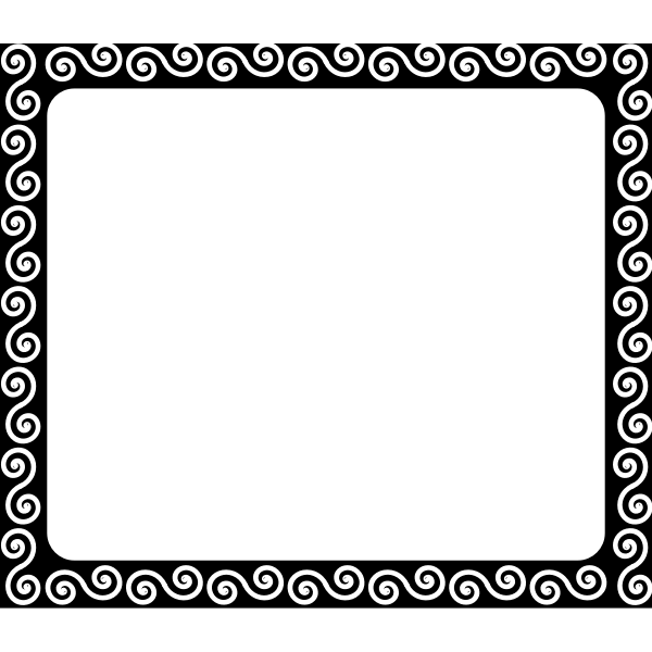 SVG Swirly border combination vector image