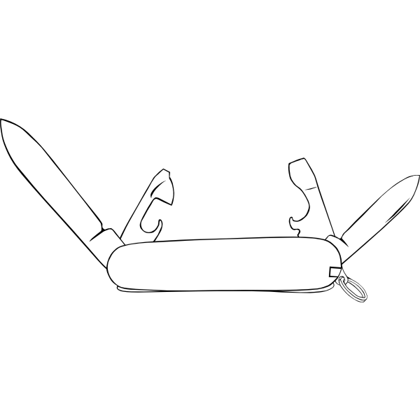SVG Swiss army knife vector image