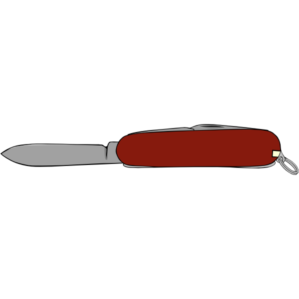 SVG Swiss brown army knife vector illustration