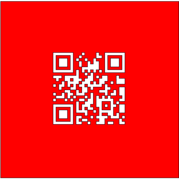 SVG Swiss Flag With QR code vector