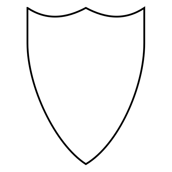 SVG Swiss Shield Outline Shape