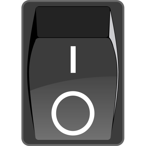 SVG Switch off button vector image