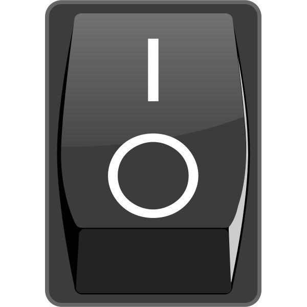 SVG Switch on button vector image