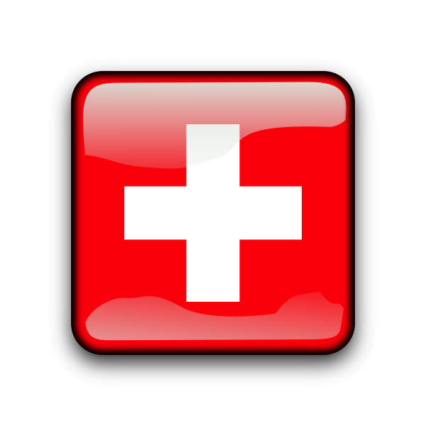 SVG Switzerland flag button