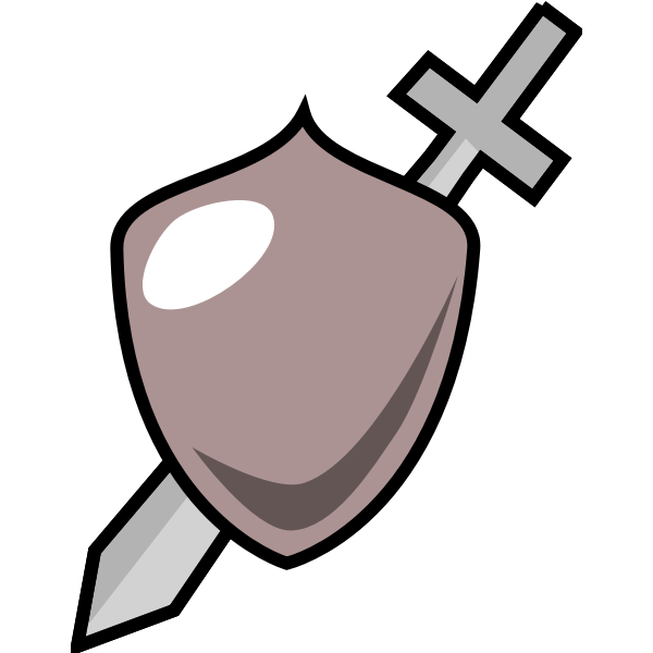 SVG Sword and shield icon
