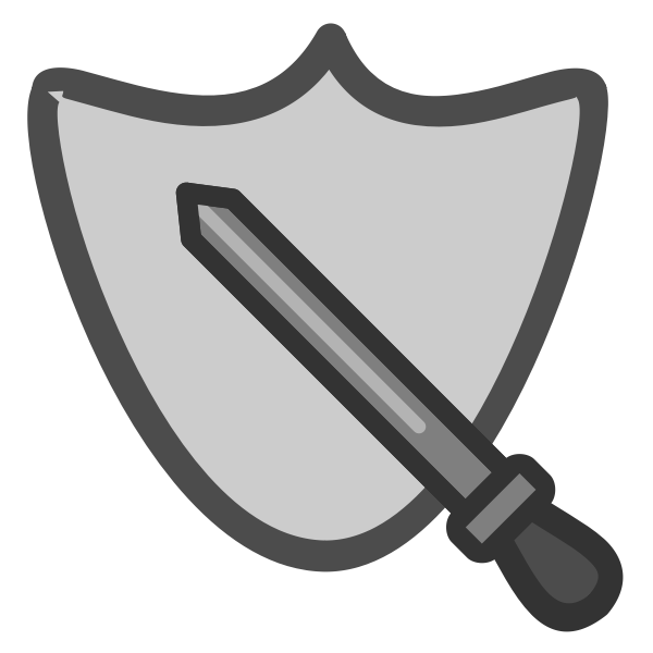 SVG Sword and shield icon-1572445542