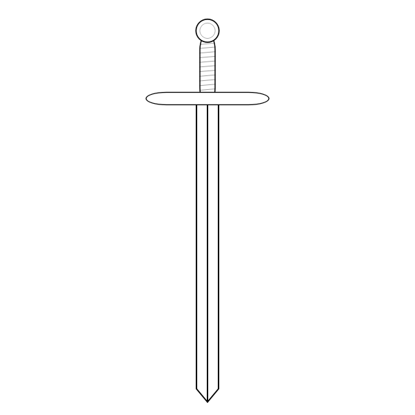 SVG sword line art