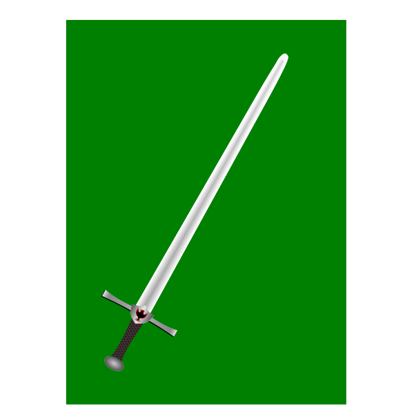 SVG Sword on green background