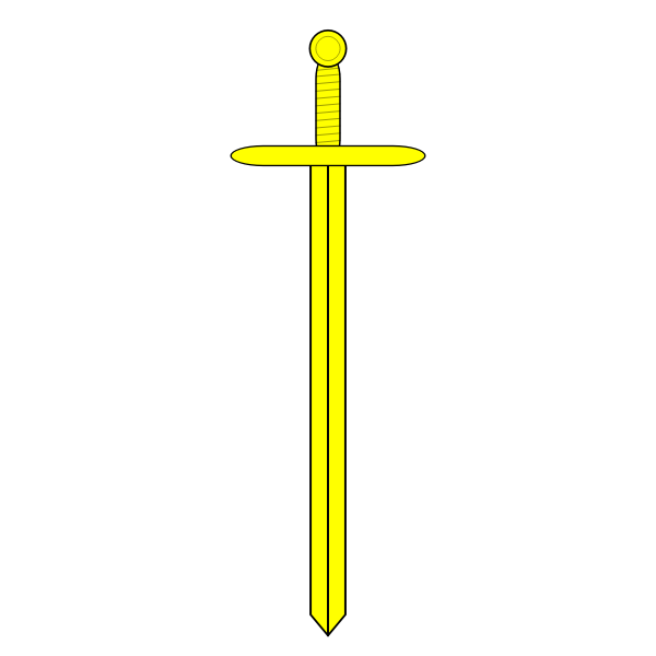 SVG sword Or yellow