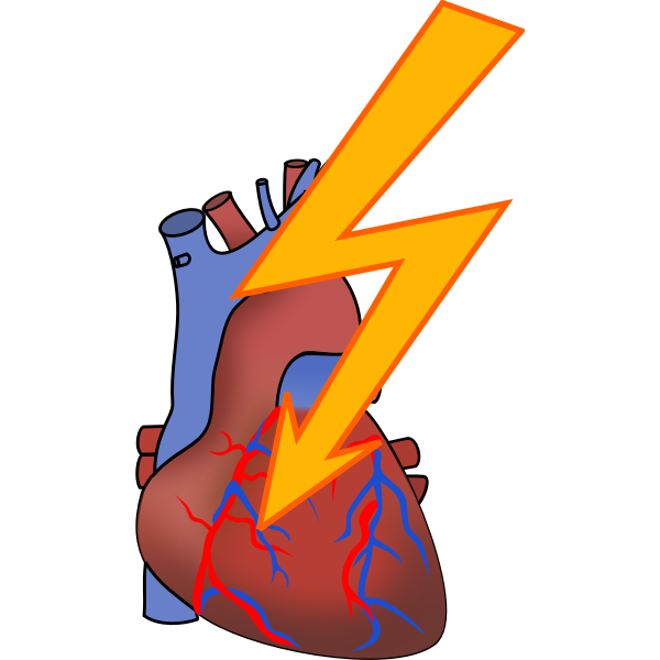 SVG Symbol for heart attack vector drawing