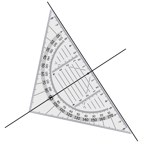 SVG symbol perpendicular lines