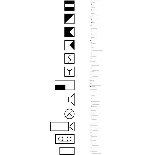 SVG Symbols of integrated security system