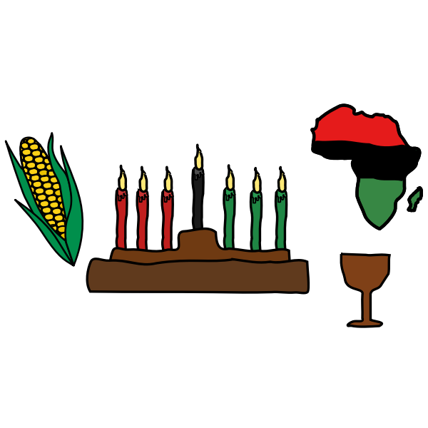 SVG symbols of kwanzaa