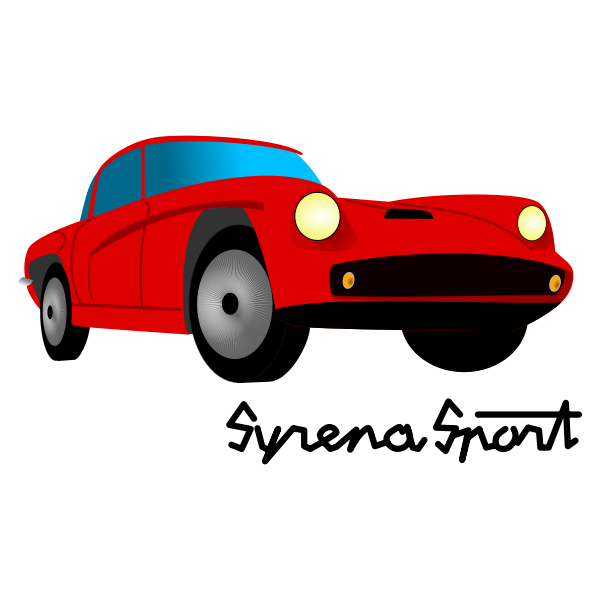 SVG Syrena Sport Car Vector