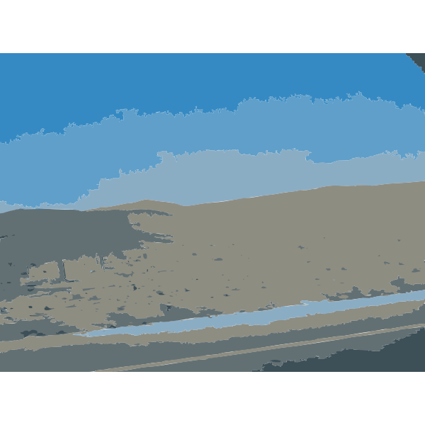 SVG Syria Desert Towards Iraq
