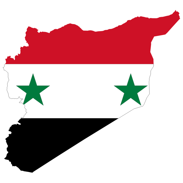 SVG Syria Map Flag