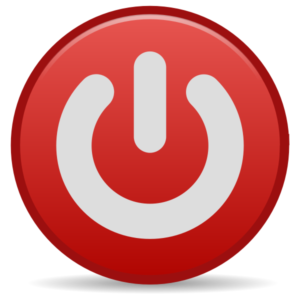SVG System shutdown icon