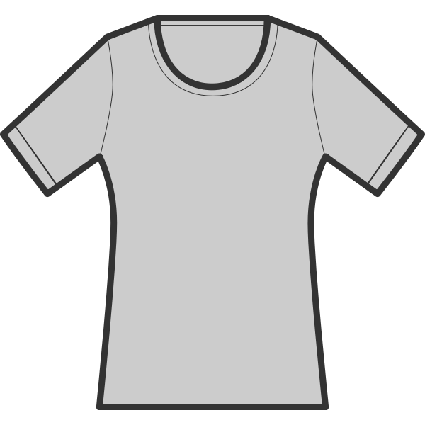 SVG T-shirt in slim shape
