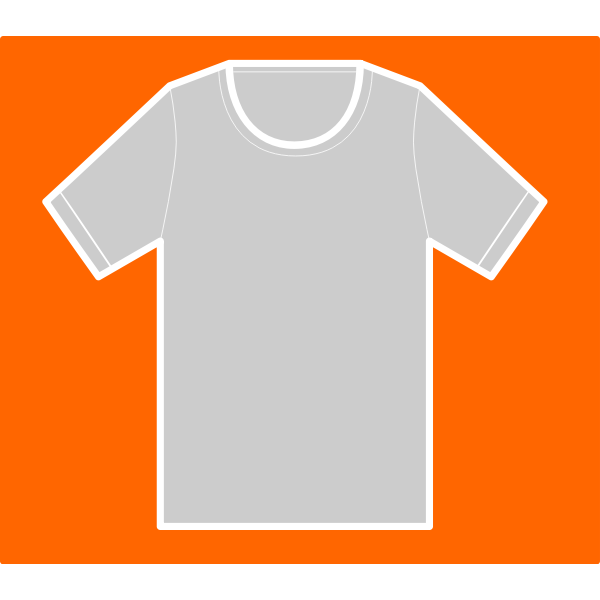 SVG T-shirt on orange background