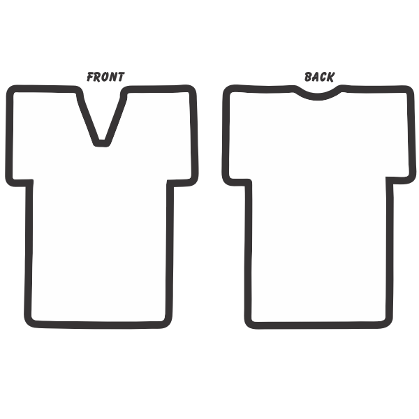 SVG T-shirt outline