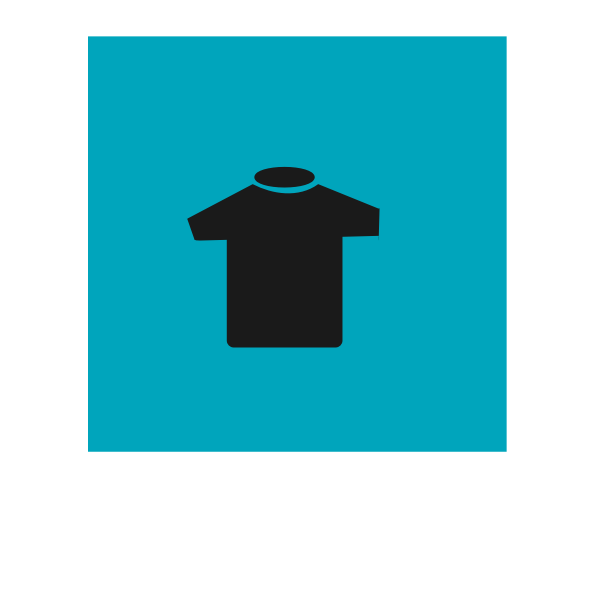 SVG T-Shirt with blue background