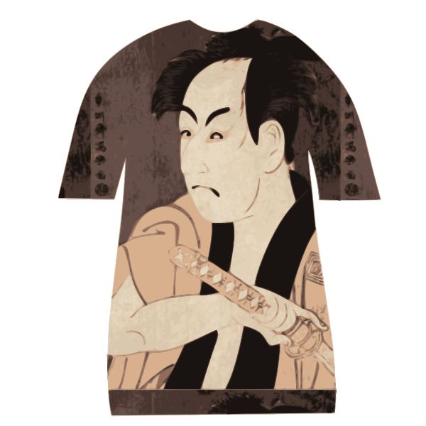 SVG T- shirt with pattern vector graphics
