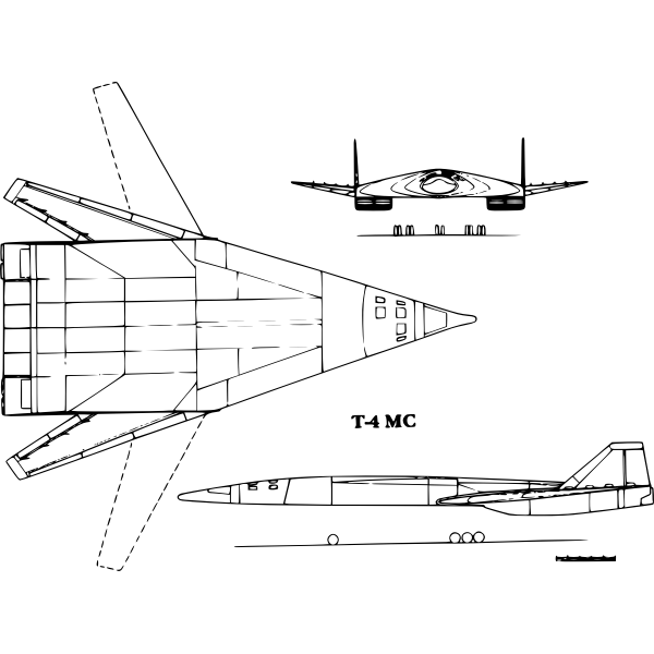 SVG T4MS-200 aircraft vector image