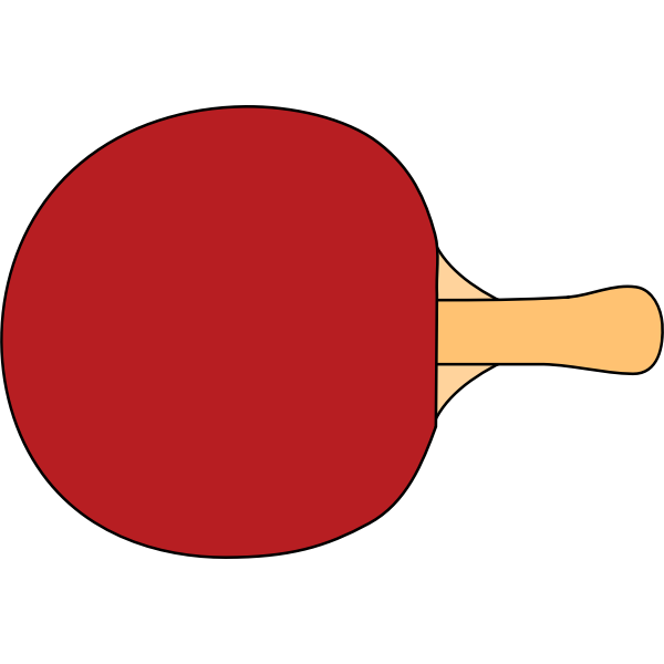 SVG Table tennis racquet