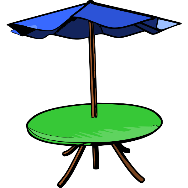 SVG Table umbrella vector drawing