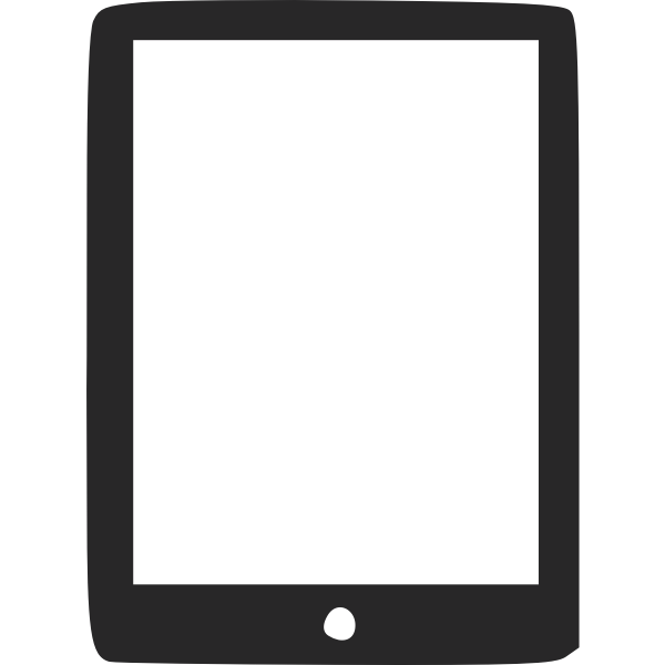 SVG Tablet computer icon