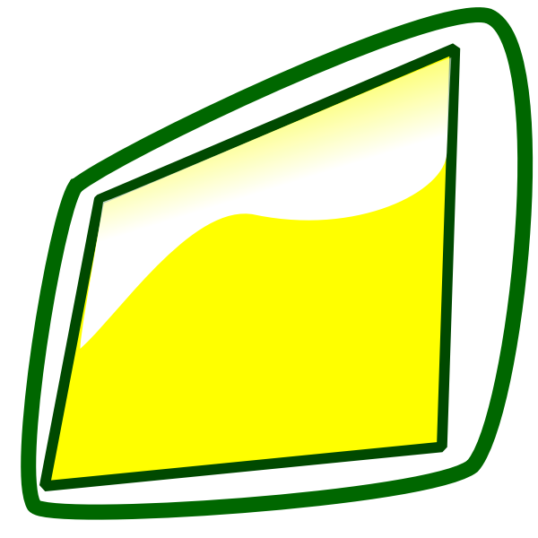 SVG Tablet icon with green frame vector image
