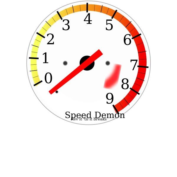 SVG Tachometer vector graphics