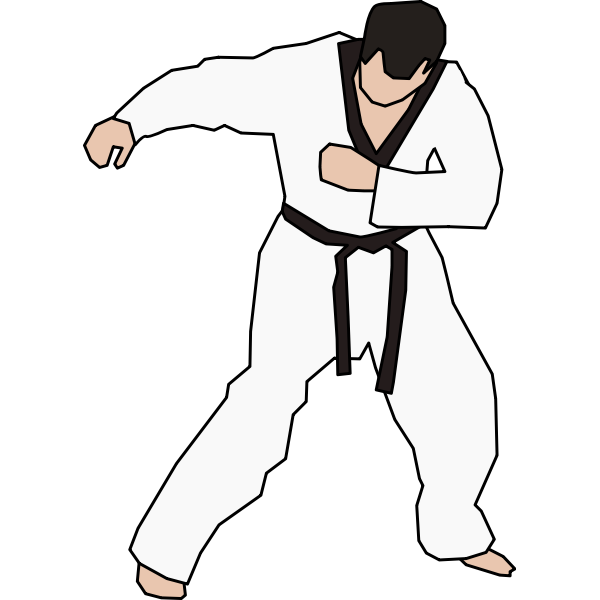 SVG Taekwondo fighter