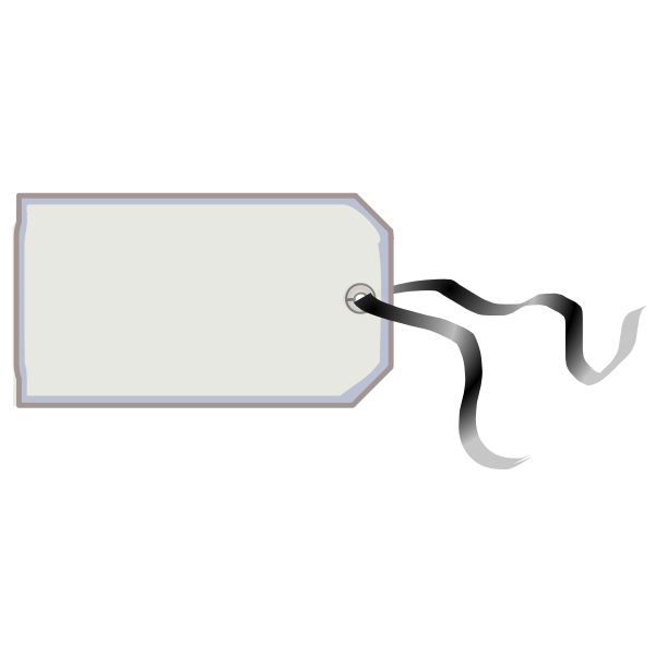 SVG Tag with a ribbon vector image
