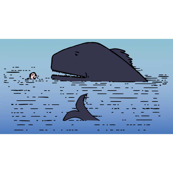 SVG tail of a whale
