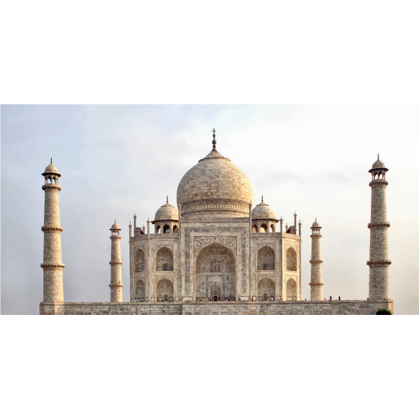 SVG Taj Mahal Landmark