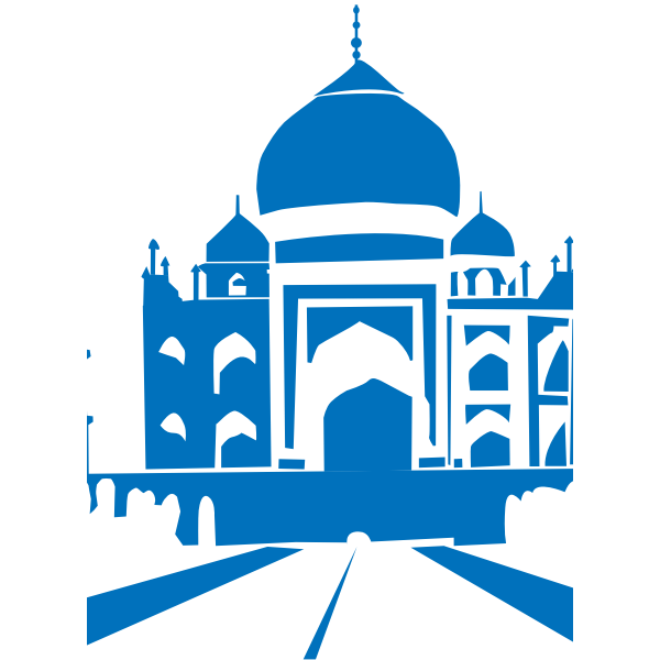 SVG Taj Mahal vector graphics