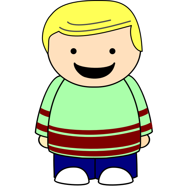 SVG Talking boy vector image