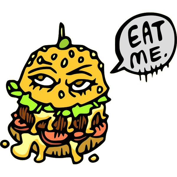 SVG Talking burger