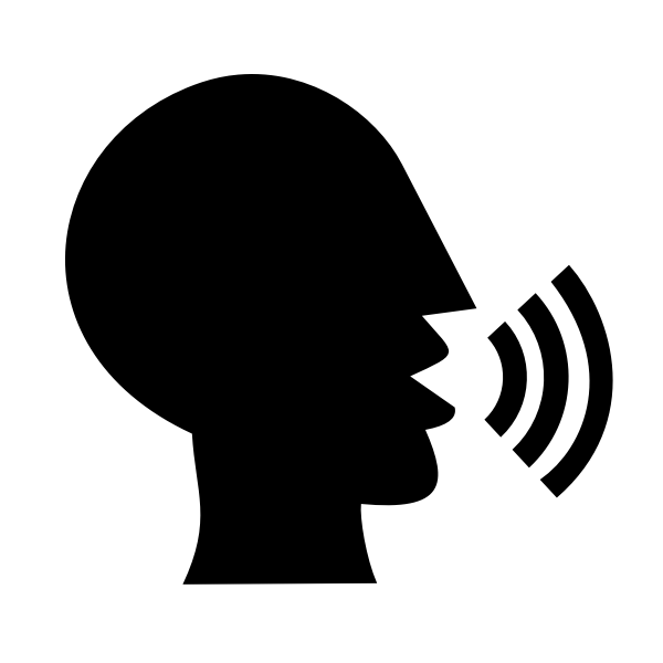SVG Talking head image