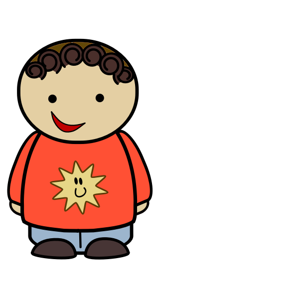 SVG Talking kid