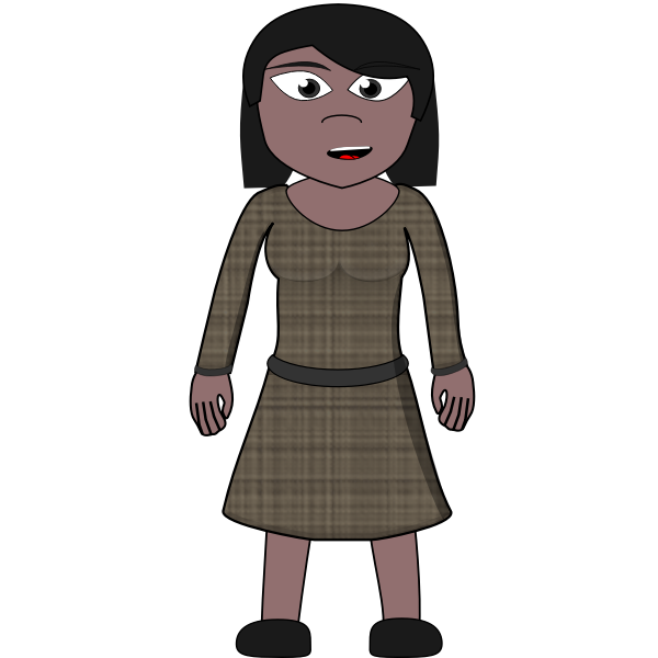SVG Talking lady