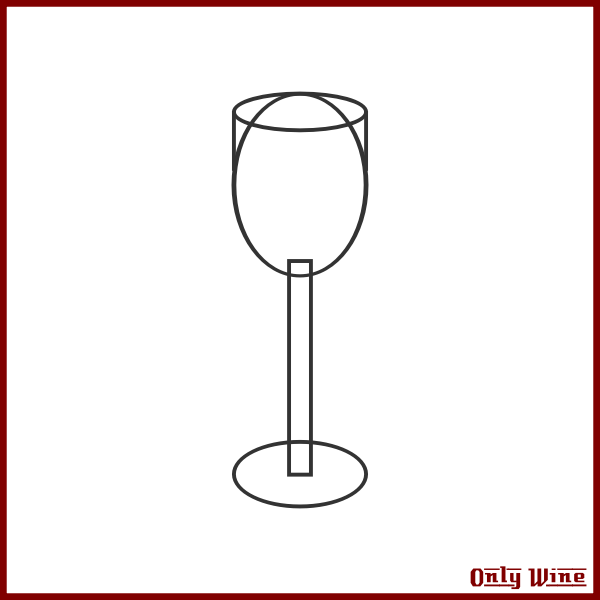 SVG Tall wine glass drawing