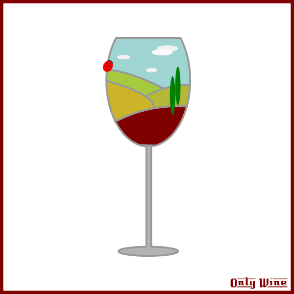 SVG Tall wine glass image